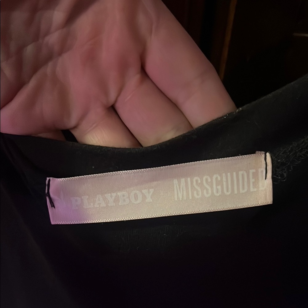 Black Playboy oversized  T-Shirt dress - Picture 2 of 2